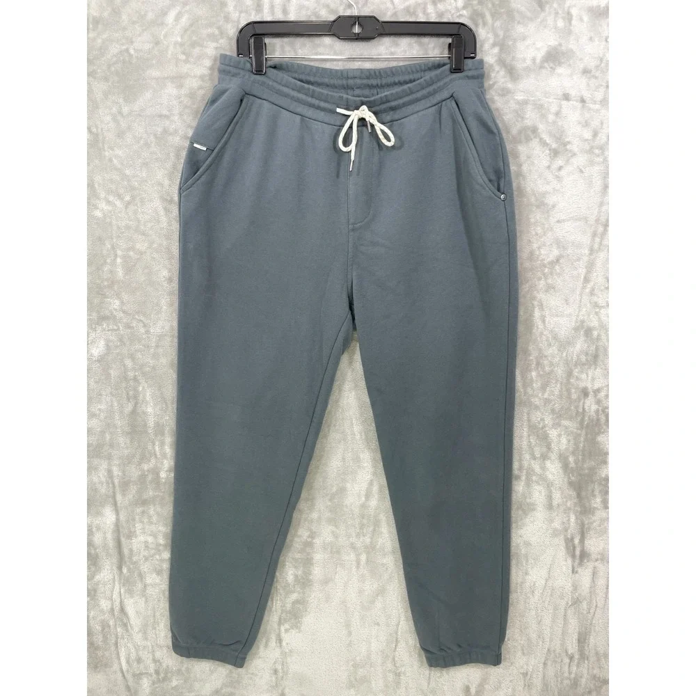 Vuori Seaside Jogger Sweatpants Men's Large Steel Gray V446 Drawstring